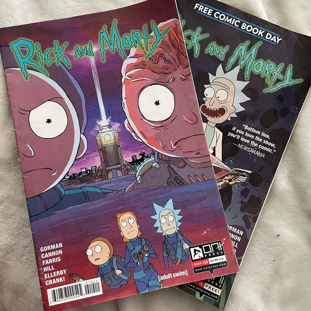 Rick and Morty Comic Book Pair